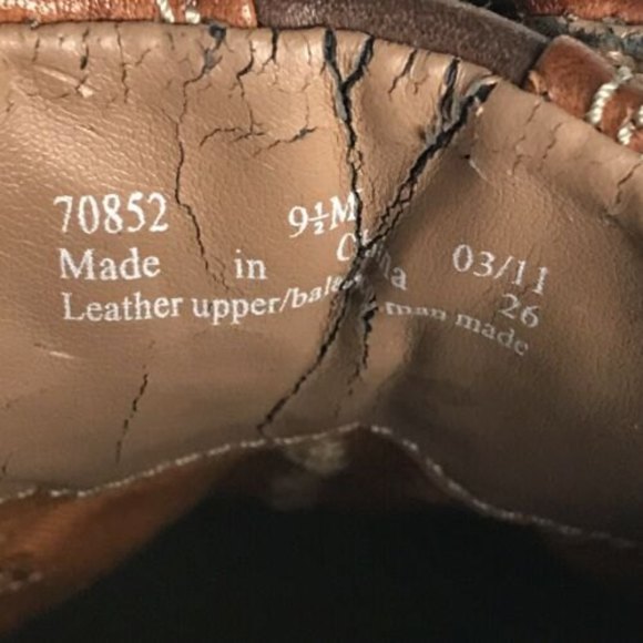 CLARKS Touareg 70852 Brown Leather Bicycle Toe Oxford Men's Size 9.5M - Picture 8 of 8